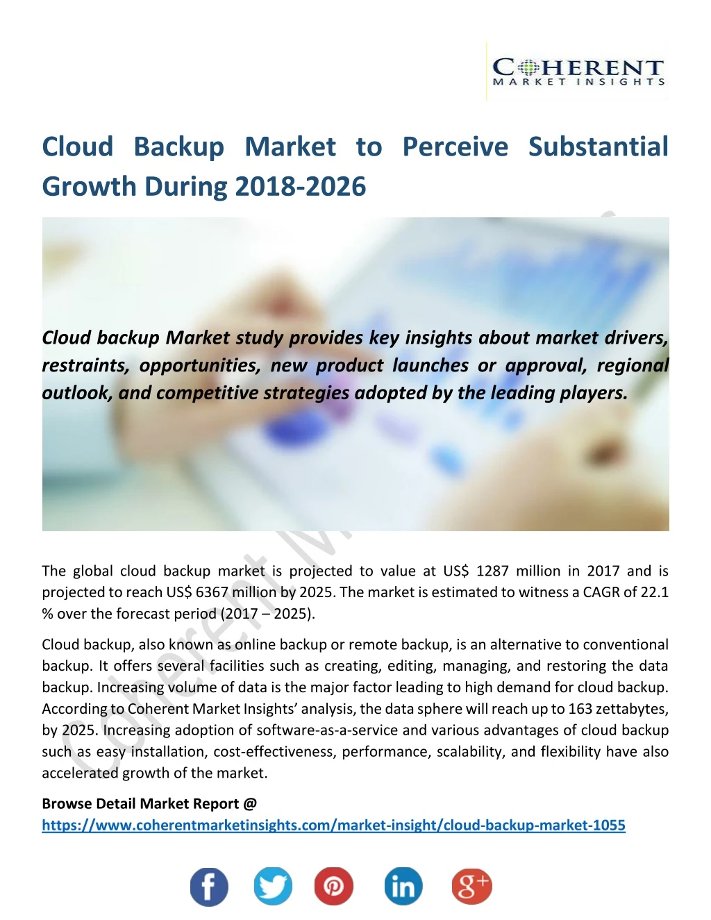 cloud backup market to perceive substantial