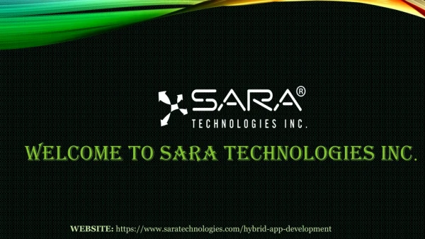 Best Hybrid App Development Services - Sara Technologies