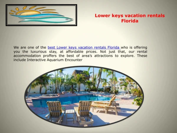 Lower keys vacation rentals Florida
