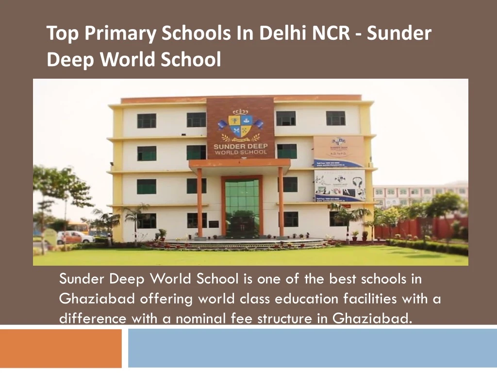 top primary schools in delhi ncr sunder deep