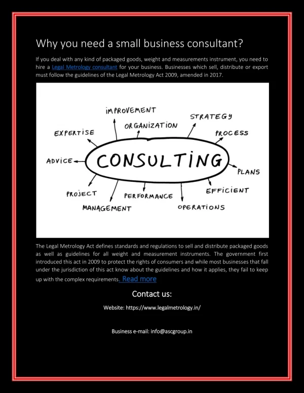 Why you need a small business consultant?