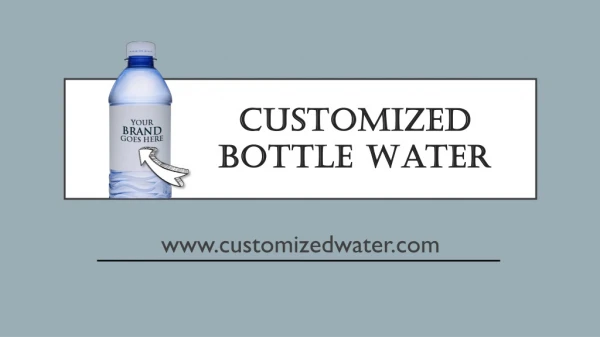 Customized Bottled Water Suppliers