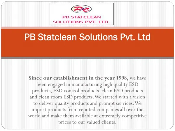PB Statclean Solutions Pvt. Ltd