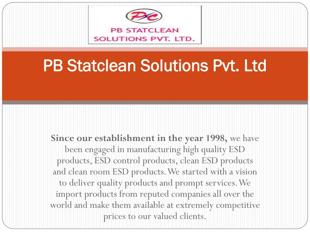pb statclean solutions pvt ltd
