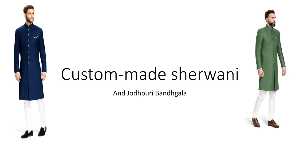 custom made sherwani