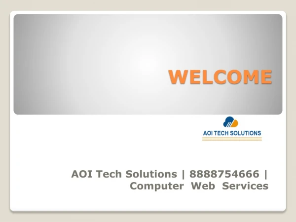 AOI Tech Solutions | 8888754666 | Computer Web Services