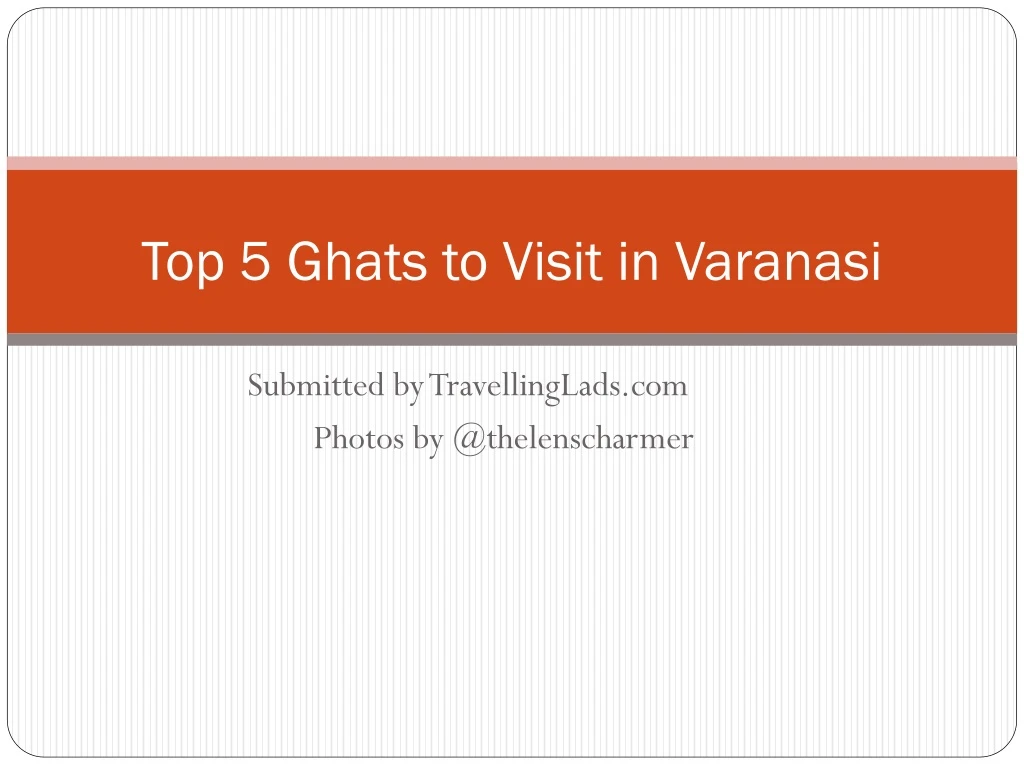 top 5 ghats to visit in varanasi