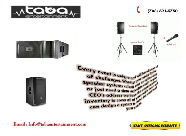 Sound Equipment & Sound System Maryland