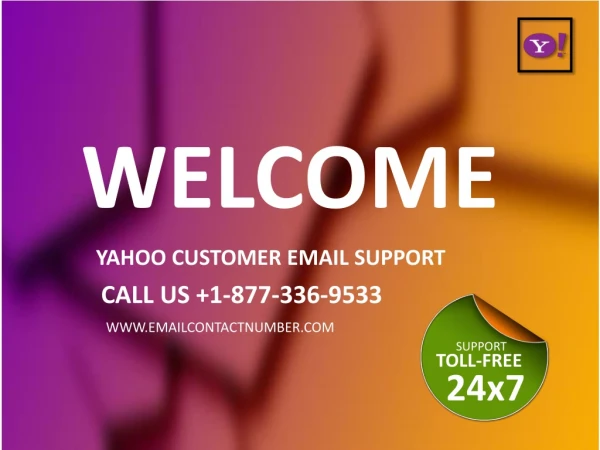 Yahoo Email Support toll-free 1-877-336-9533