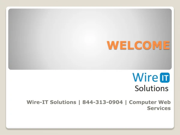 Wire-IT Solutions | 844-313-0904 | Computer Web Services
