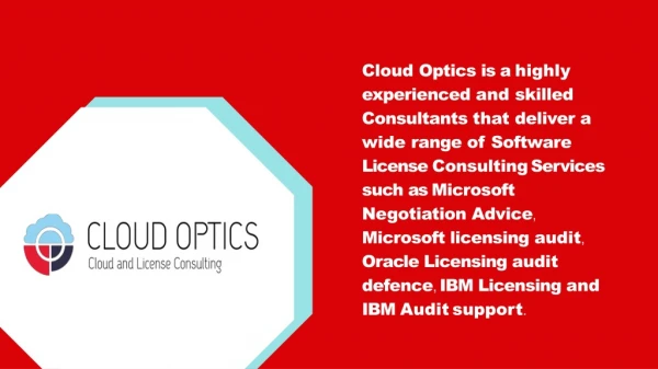 Oracle License Services by Cloud Optics
