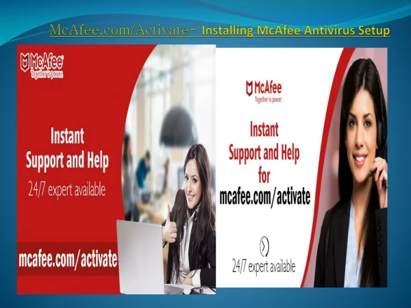 McAfee.com/Activate- installing mcafee antivirus setup