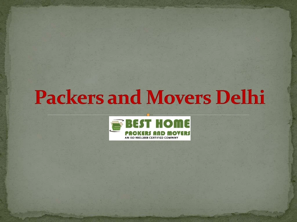 packers and movers delhi