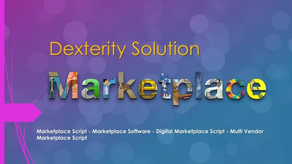 Multi Vendor Marketplace Script | Marketplace Software