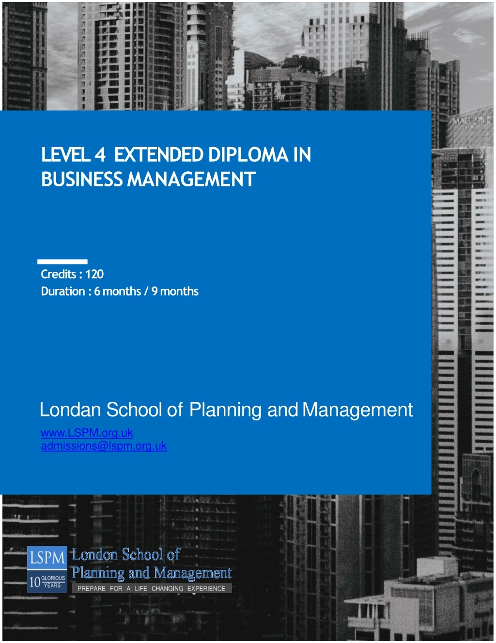 level 4 extended diploma in business management