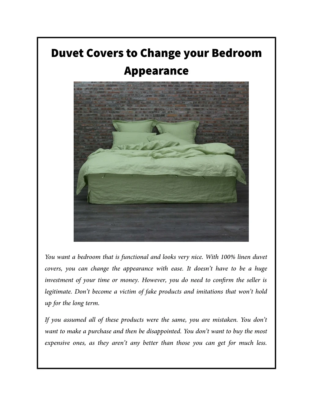 duvet covers to change your bedroom appearance