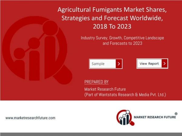 Agricultural Fumigants Market is projected to Expand at a CAGR of 4.9% between 2018 and 2023