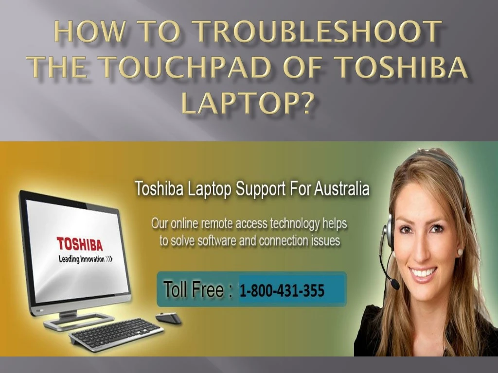 how to troubleshoot the touchpad of toshiba laptop