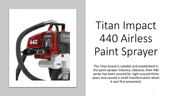 Titan Impact 440 Airless Paint Sprayer