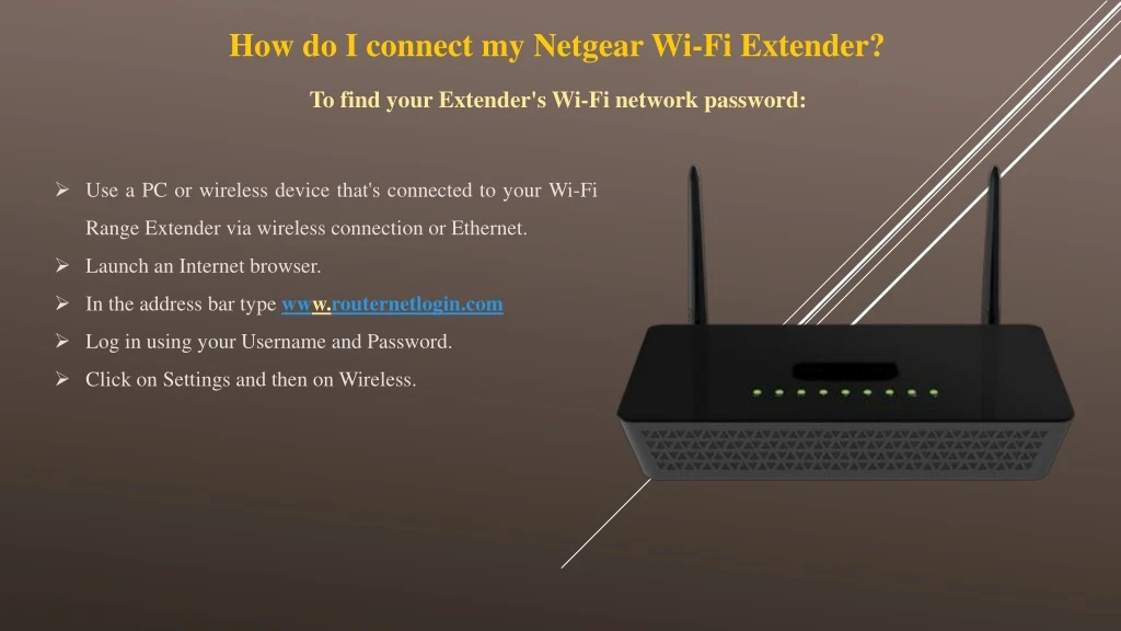 how do i connect my netgear wi fi extender