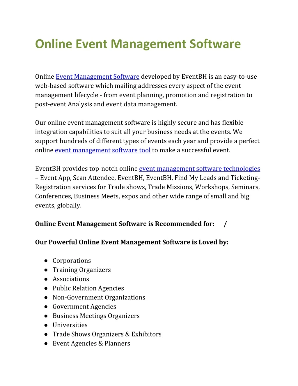online event management software online event