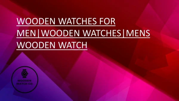 Wooden Watch for mens and women| woodenwatchco