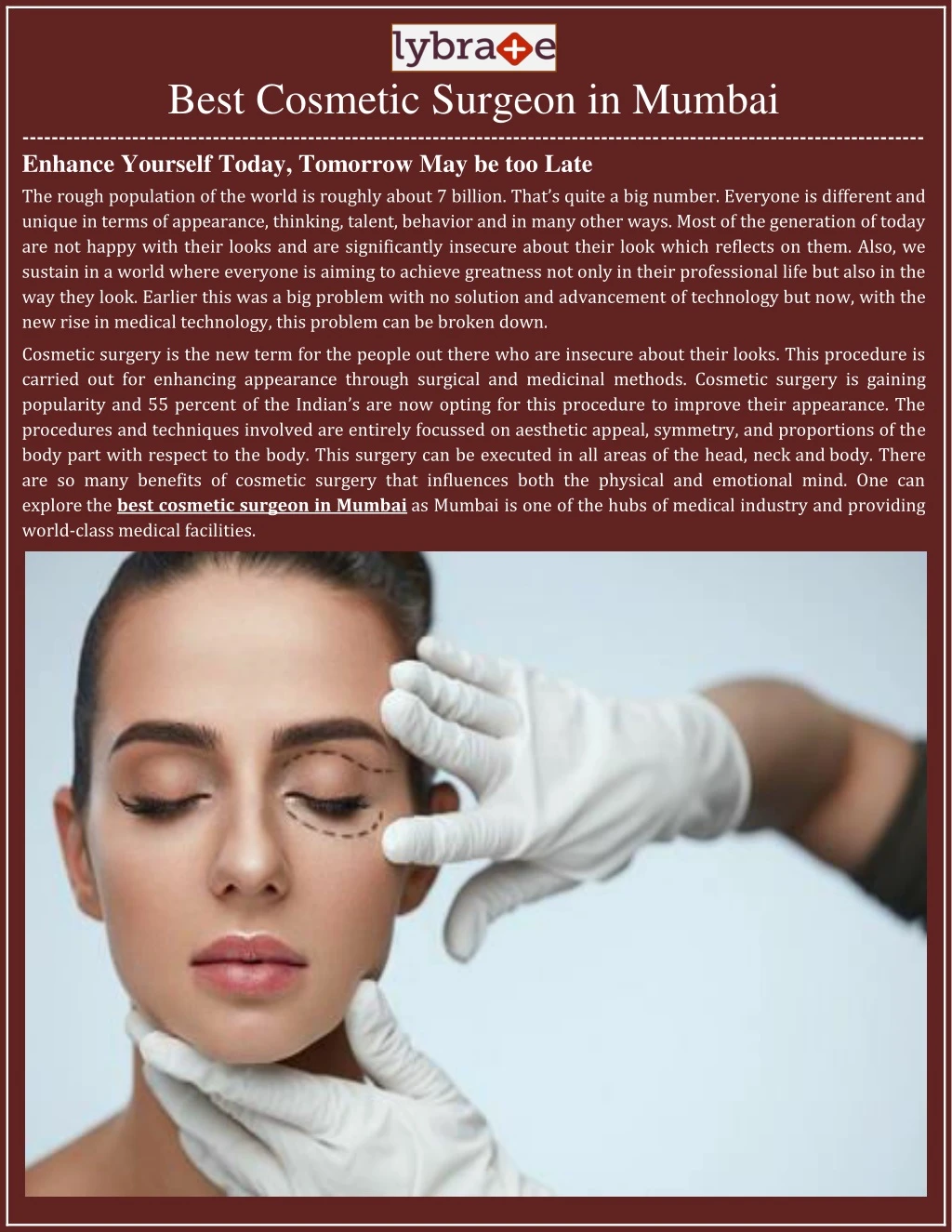 best cosmetic surgeon in mumbai enhance yourself