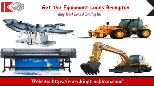 Get the Equipment Loans Brampton