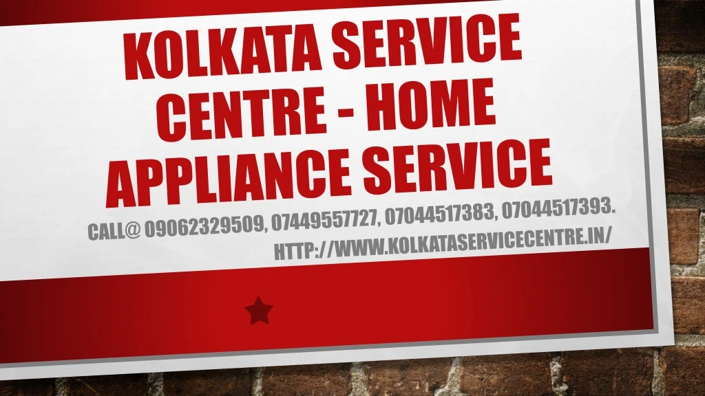 kolkata service centre home appliance service