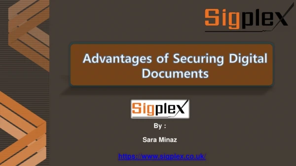 Advantages of Securing Digital Documents
