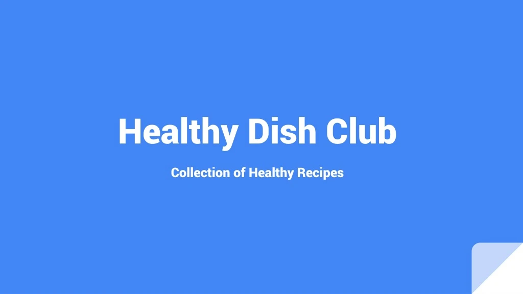 healthy dish club