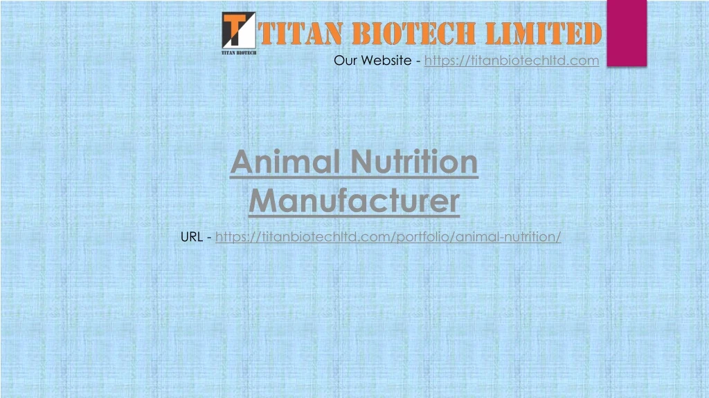 our website https titanbiotechltd com