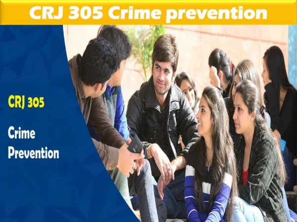 CRJ 305 Crime Crime
