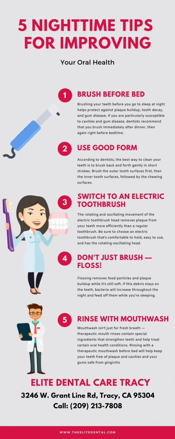 5 Nighttime Tips for Improving Your Oral Health