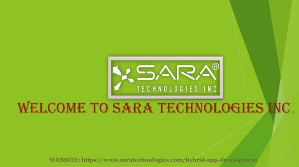 Best Hybrid App Development Company | Services - Sara Technologies