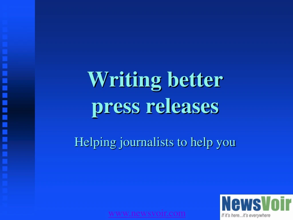 writing better press releases