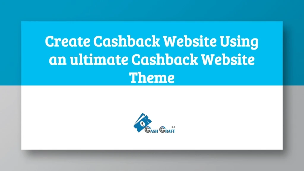 create cashback website using an ultimate cashback website theme