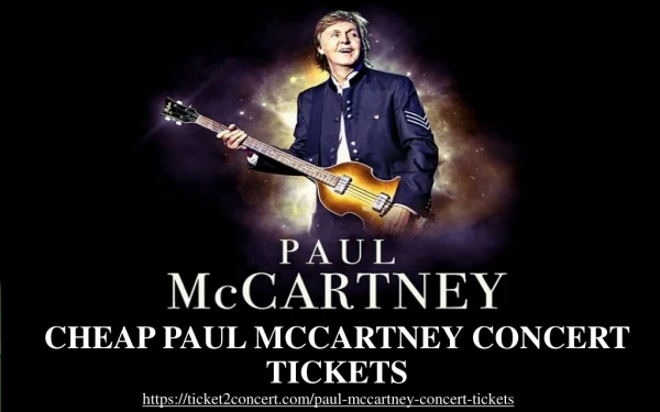 Discount Paul McCartney Concert Tickets