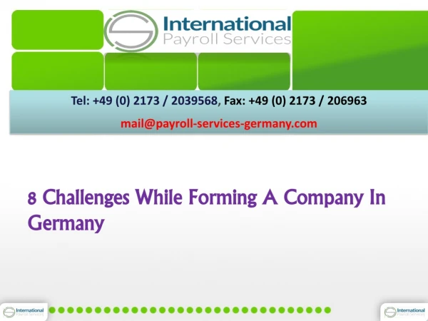 8 Challenges While Forming A Company In Germany