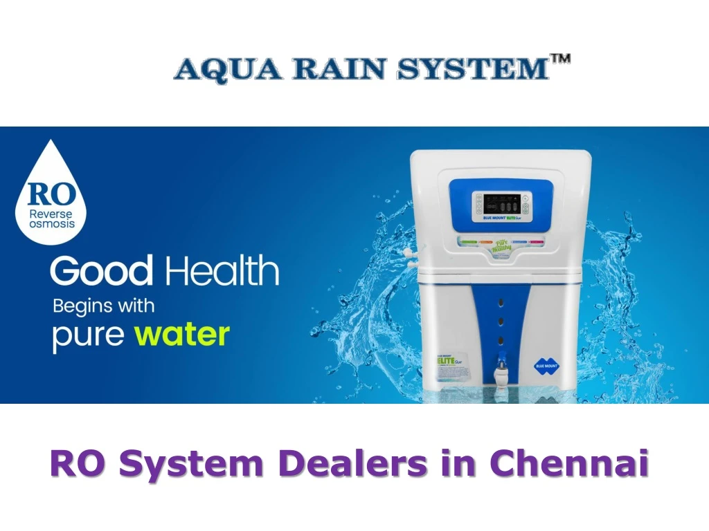 ro system dealers in chennai