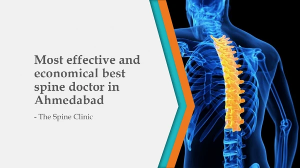 Most effective and economical best spine doctor in Ahmedabad