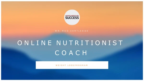 Online Nutritionist Coach With Rod Cartledge