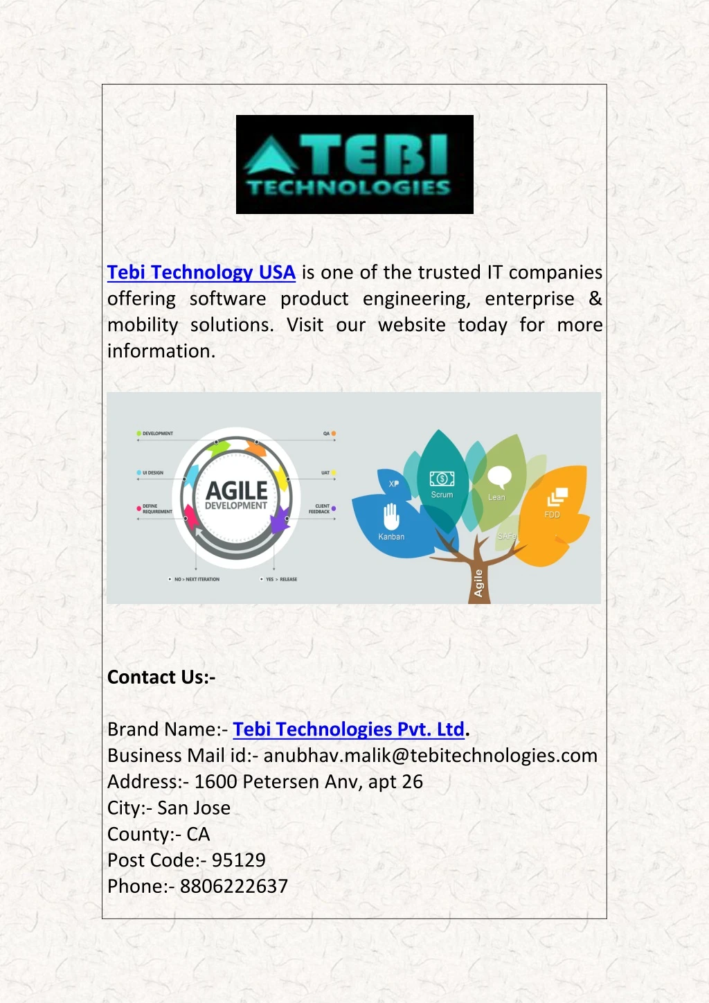 tebi technology usa is one of the trusted