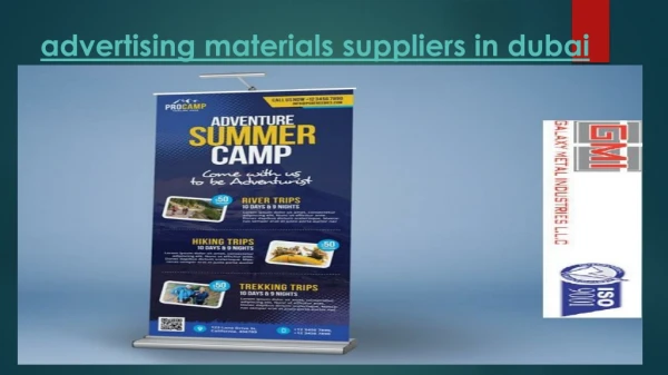 Advertising materials suppliers in dubai galaxymetaldubai