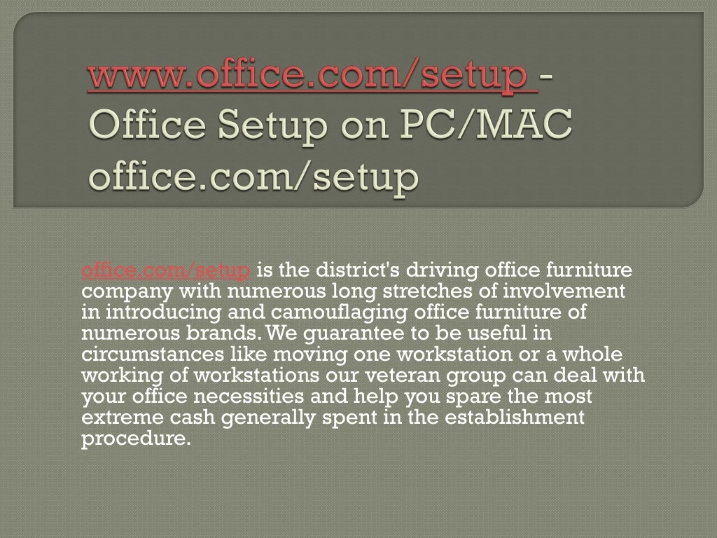 www office com setup office setup on pc mac office com setup