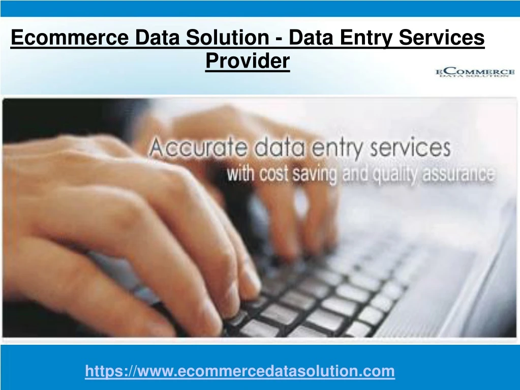 ecommerce data solution data entry services