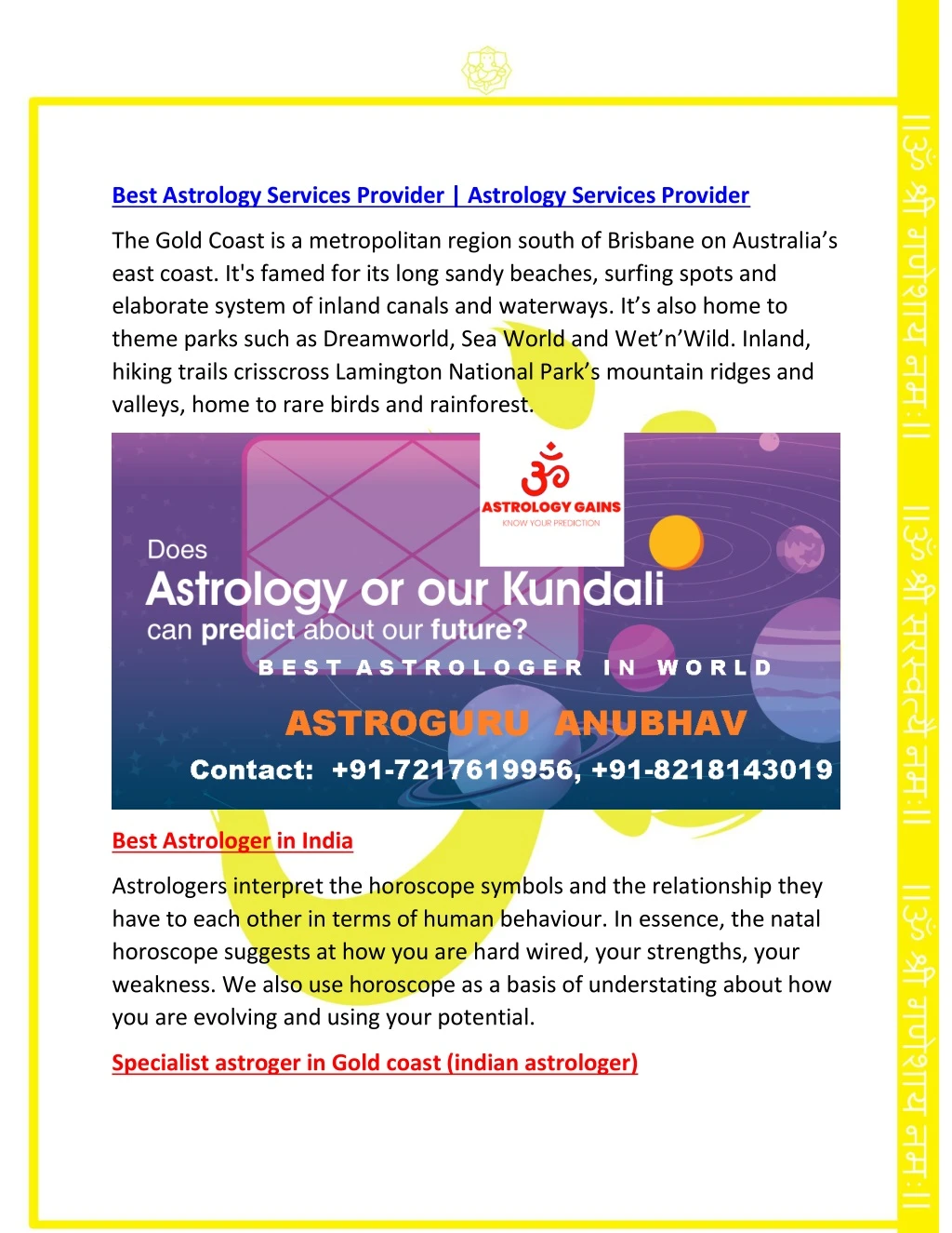 best astrology services provider astrology