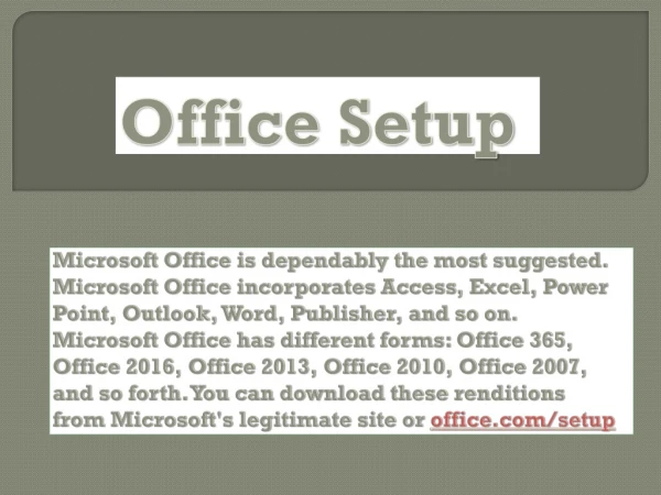 office setup
