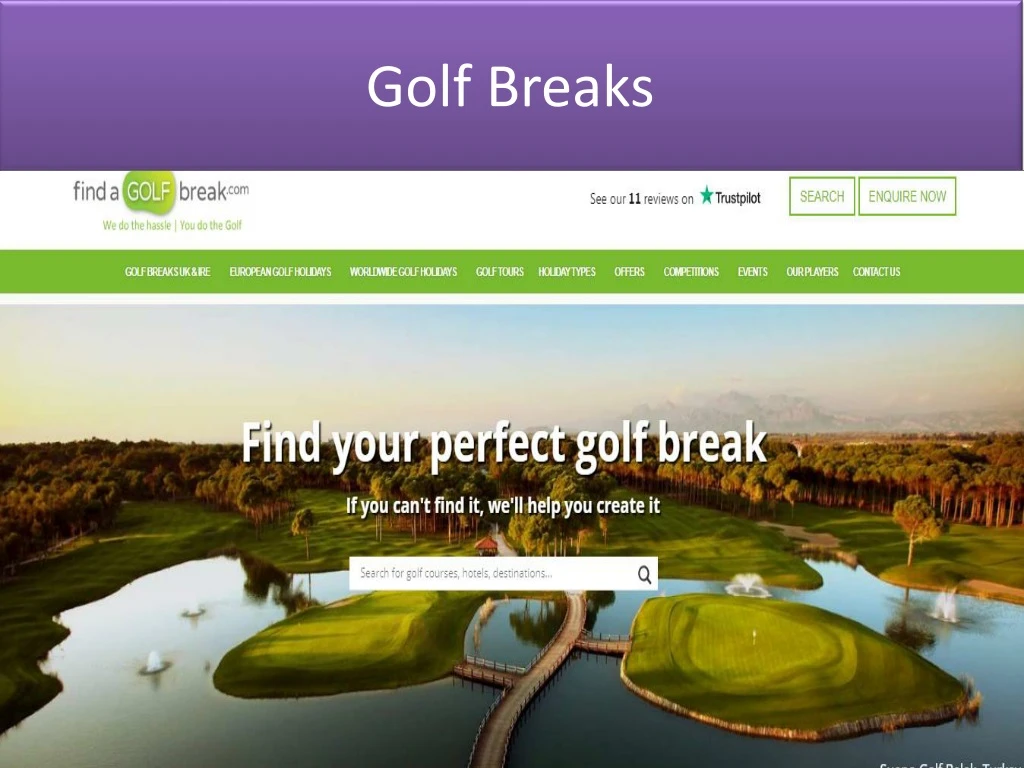 golf breaks