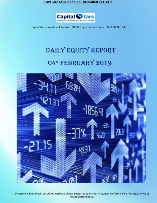 Daily Equity Reports 04 Feb 2019